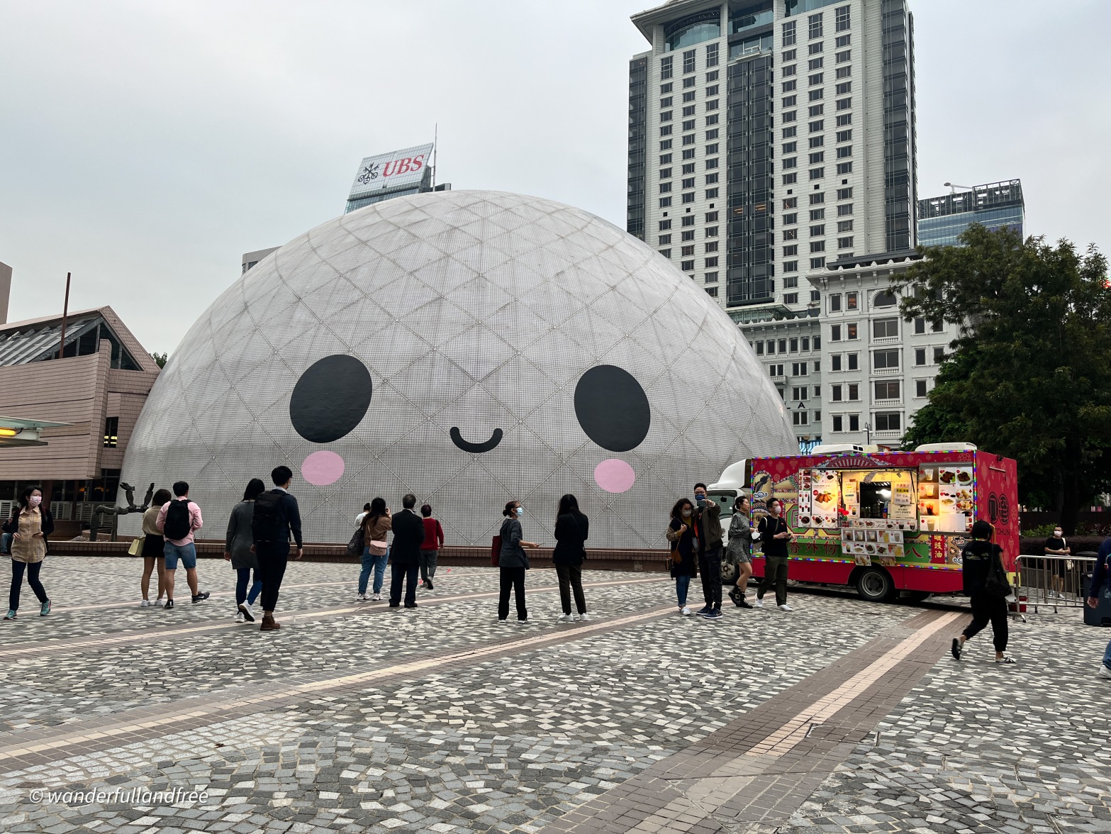 Hong Kong Space Museum with a happy face