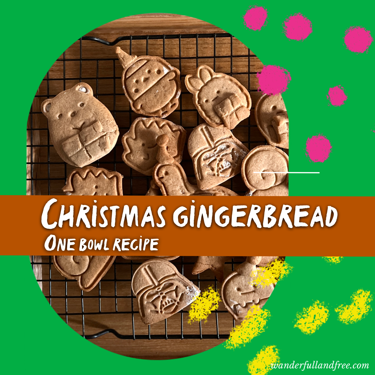 Christmas gingerbread recipe one bowl recipe Sumikko Star Wars
